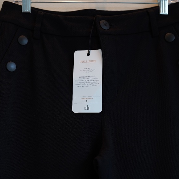 Size: 8 NWT CAbi Maestro Trouser Ankle Pants Ponte Knit Black Stretch #3922 - Picture 2 of 6
